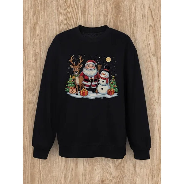 Women Santa Round Neck Sweathshirt