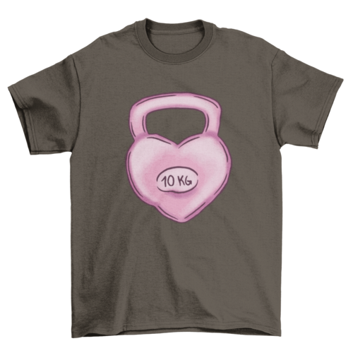 Kettlebell heart t-shirt
