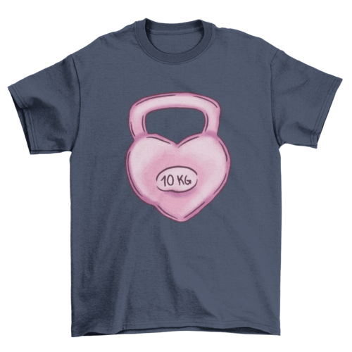 Kettlebell heart t-shirt