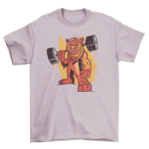 Fitness weightlifting t-shirt