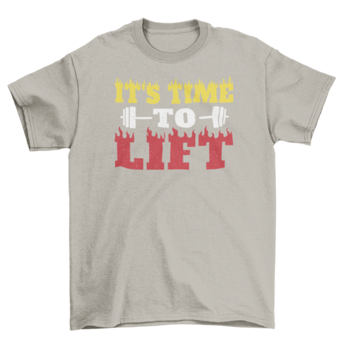Time to lift weightlifting t-shirt