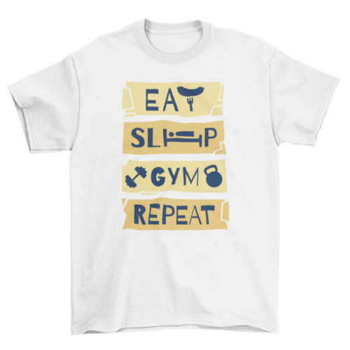 Gym routine t-shirt