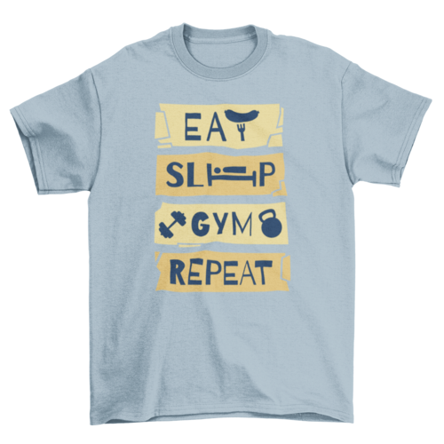 Gym routine t-shirt