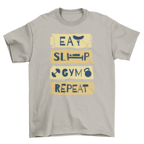 Gym routine t-shirt
