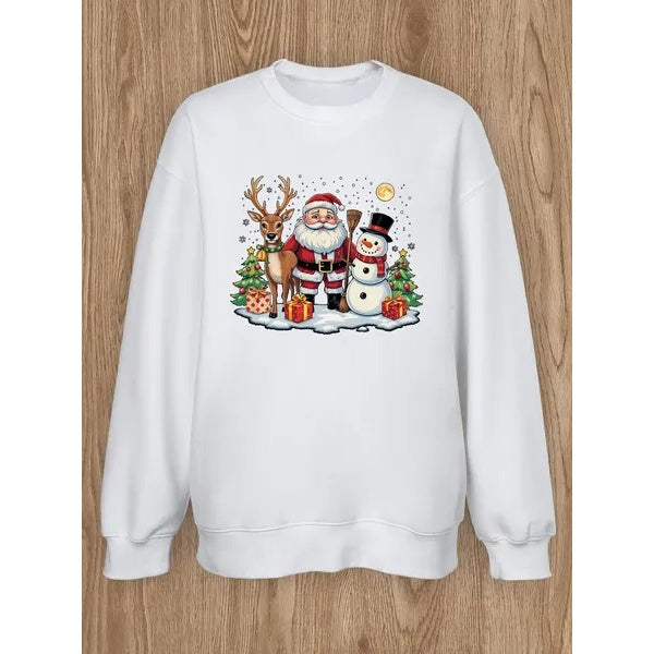Women Santa Round Neck Sweathshirt