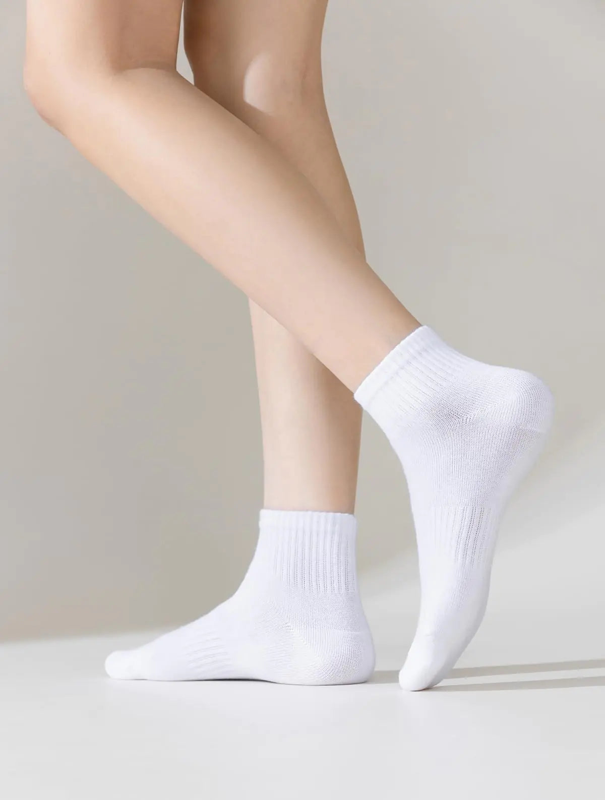 Womens Ankle Socks Thin Cotton Gym Socks| Athletic Mini Crew Socks 5 Pairs