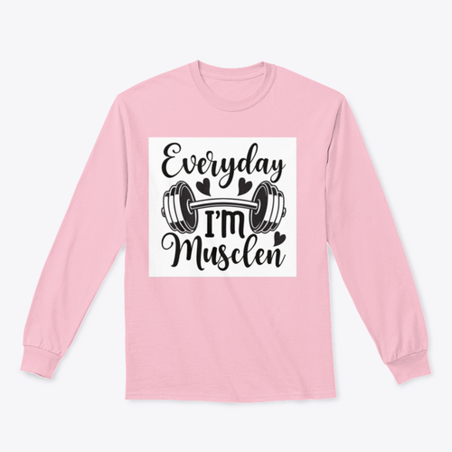 Everyday I'm Musclen Inspiring Workout And Fitness Design for