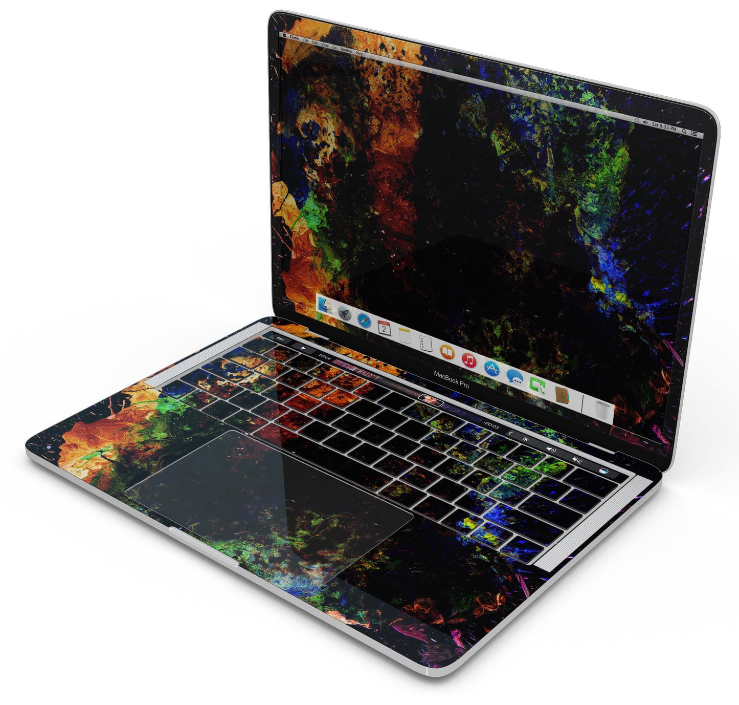 Liquid Abstract Paint Remix V53 - Skin Decal Wrap Kit Compatible with