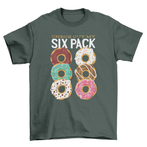 Donut six pack t-shirt