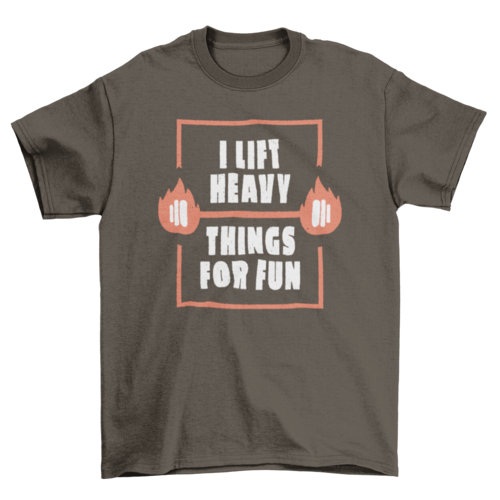 Fun weightlifting t-shirt