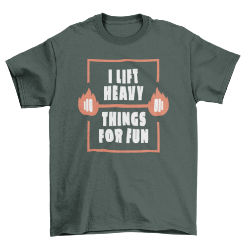 Fun weightlifting t-shirt