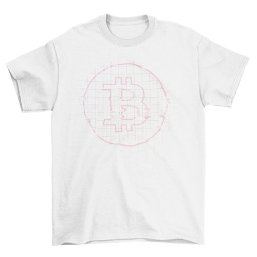 Glitch bitcoin t-shirt