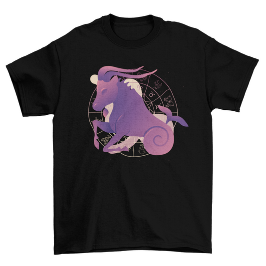 Capricorn zodiac sign astrology horoscope t-shirt