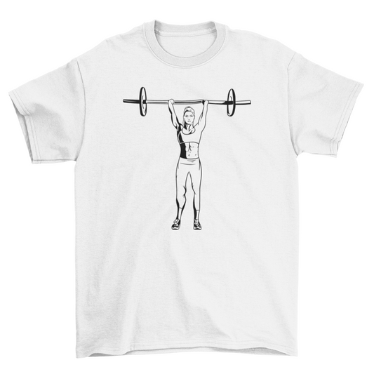 Weightlifting woman t-shirt