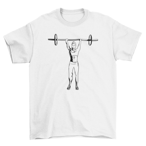 Weightlifting woman t-shirt