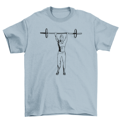 Weightlifting woman t-shirt