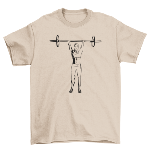 Weightlifting woman t-shirt