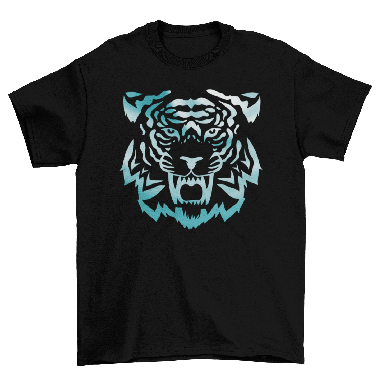 Blue tiger wild animal t-shirt