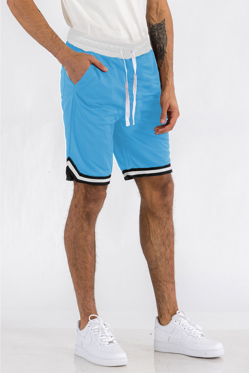 Mens Striped Basketball Active Jordan Shorts