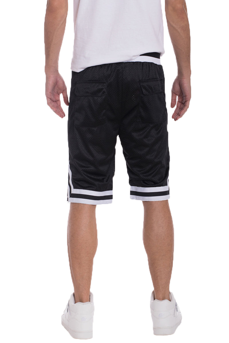 Solid Mesh Basketball Active Shorts