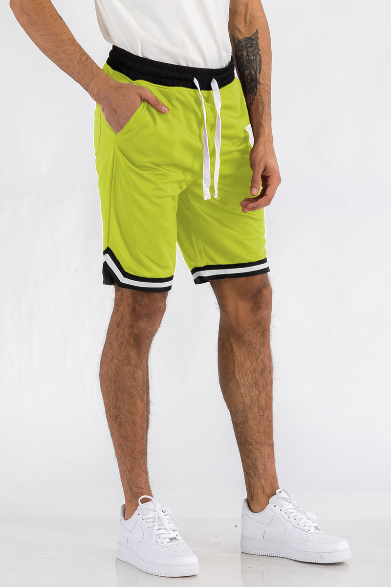 Mens Striped Basketball Active Jordan Shorts