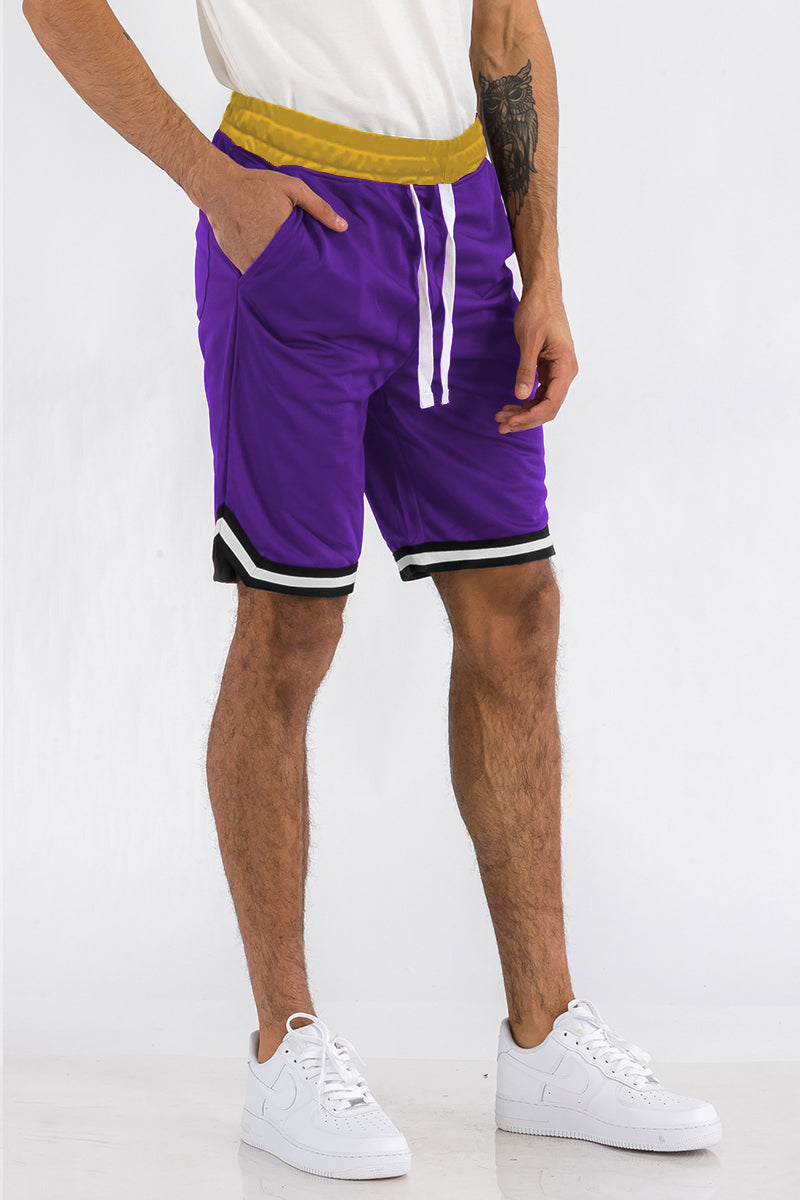 Mens Striped Basketball Active Jordan Shorts